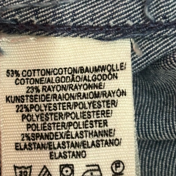 ⭐️EUC⭐️Free People Modern Femme Color Block Denim Mini Skirt! Size 6 - Picture 5 of 9